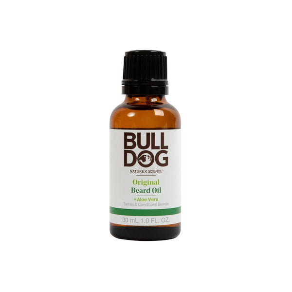 Bulldog Mens Skincare and Grooming Original Beard Oil for Men with Aloe, Camelina & Green Tea, 1 Fl. Oz.