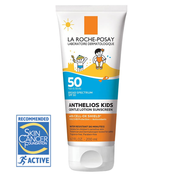 La Roche-Posay Anthelios Kids Gentle Lotion Sunscreen SPF 50, Broad Spectrum SPF + Antioxidants, Sunscreen For Kids